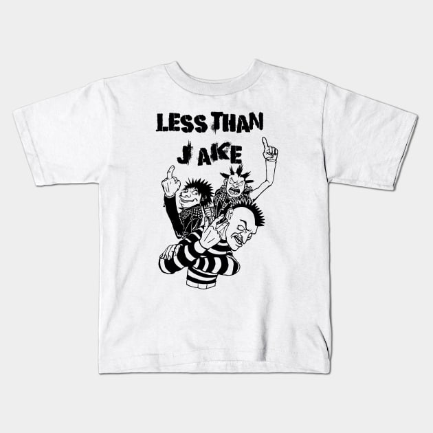 Punk Rock Man Of Less Than Jake Kids T-Shirt by samsa